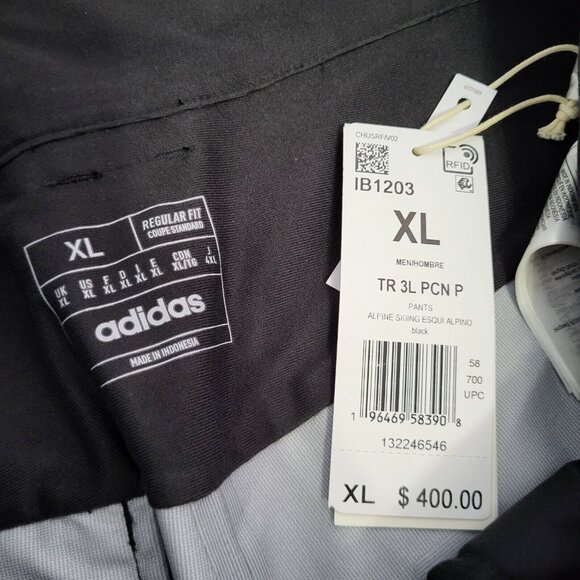 adidas Terrex Techrock 3L Nylon  SKIING  Pants IB1203 Men's Sz XL MSRP $400 - Picture 7 of 7